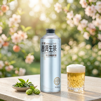 Vente en gros de bière artisanale Kingstar Pu-erh Raw Tea, style chinois, aux herbes et épices, 1L*6 canettes, 4,1%, goût naturel, palais moelleux, couleur claire