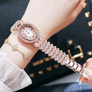 Montre Bracelet de Luxe Décontractée pour Femme, Style Ciel Étoilé Diamanté, Montre-Bracelet Givrée pour Femme - Product Image 3