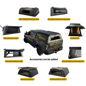 Instock nhanh chóng vận chuyển hardtop tán Topper không thấm nước cắm trại cho Toyota Tundra Isuzu Dmax F150 phạm vi GMC RAM BYD cá mập 6 - Product Image 6