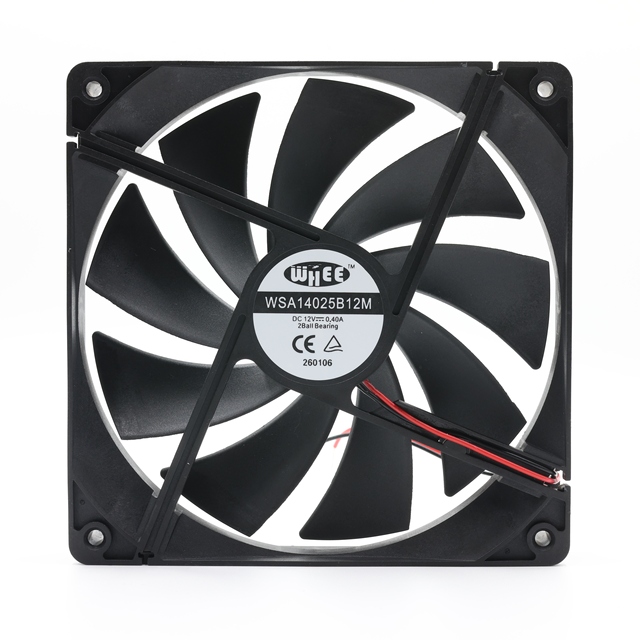 High Airflow 140x140x25mm 12V/24V Ball Bearing PWM Control Brushless DC Fan Axial Cooling Fan 2000RPM DC Ventilation Fan ODM/OEM