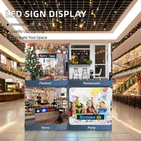 Panel LED Flexible para Automóvil, USB 5V, Pantalla LED BT Programable con Texto y Patrones, Control Remoto