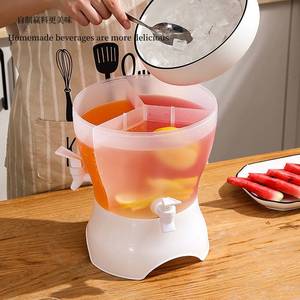 Cold <b>water</b> bottle with spout for refrigerator, tea kettle, household lemon <b>water</b> bottle, sealed cool <b>water</b> bucket for summer use - Product Image 2