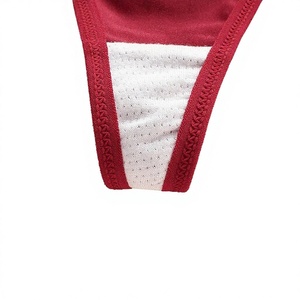 String sexy respirant à nœud papillon et dentelle, taille basse, avec ceinture fine réglable pour femme - Product Image 4