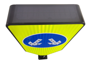 Panneau de signalisation à LED à énergie solaire de haute qualité Double flèches vers le <span class=keywords><strong>bas</strong></span> pour une sécurité routière améliorée - Product Image 2