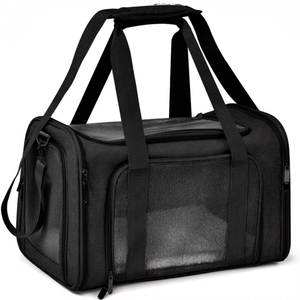 Sac de transport pliable pour animaux de compagnie, approuvé par les compagnies aériennes pour les petits chiens et <span class=keywords><strong>chats</strong></span>, imperméable (convient aux sorties et aux voyages <span class=keywords><strong>en</strong></span> <span class=keywords><strong>voiture</strong></span>) - Product Image 5