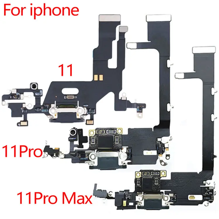 Repair Parts Dock Connector Phone Flex Cable Audio Replacement Accessories Original with IC for iPhone 11 Pro Max Charging Port