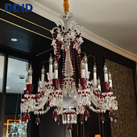 Lustres modernes en cristal pour salon, luminaires suspendus, lustres en verre de Murano, suspensions