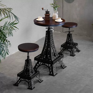 Hot <span class=keywords><strong>Paris</strong></span> Tour Design Moderne Haute Qualité Réglable En Cuir En Bois En Métal Tabouret <span class=keywords><strong>De</strong></span> Bar Hôtels Bars Cafés Salon Base Rotative - Product Image 3