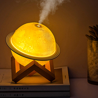 Humidificateur d'air léger avec diffuseur, 200ML, port USB, ultrasonique, machine de brume fraîche pendant la nuit, livraison directe