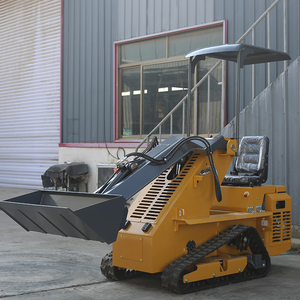 Hàng đầu của Trung Quốc điện mini 4WD Skid chỉ đạo Bộ nạp 600kg xếp tải mạnh mẽ nhỏ gọn cho chặt chẽ không gian phía trước <span class=keywords><strong>loader</strong></span> Zero khí thải - Product Image 3