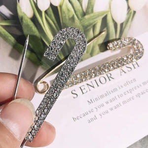 WEGOODZF épingle de sûreté avec strass en cristal islamique Allah broche plaquée argent bébé broche chaussure breloque - Product Image 2