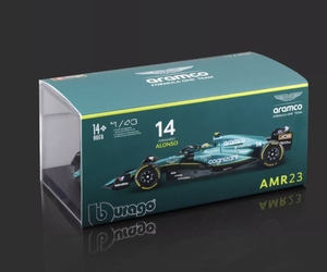 1:43 Aston Martin F1 modelo AMR23 fórmula coche simulación cabeza Guy Alonso coche modelo - Product Image 2