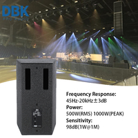 DBK 12 pouces 500W haut-parleur professionnel bidirectionnel à gamme complète multifonctionnel pour l'équipement de sons de bande de fête