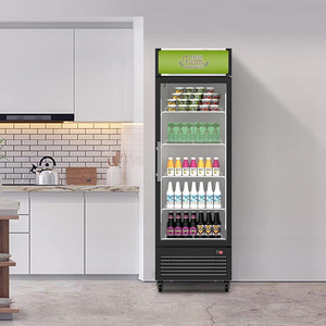 Réfrigérateur vertical de porte simple d'<span class=keywords><strong>armoire</strong></span> de <span class=keywords><strong>boisson</strong></span> debout commerciale réfrigérateur mince de barre de porte en verre de 14 pieds cubes de haut - Product Image 5