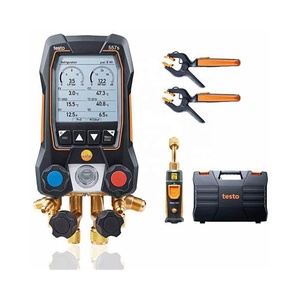 Original Tes-to 557s Smart Vacuum Kit 0564 5571 01 Digital Manifold With Wireless and <b>Clamp</b> Temperature Probes OEM Testo Text 55 - Product Image 1