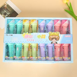 ไฟฉายขนาดเล็ก 16 ชิ้น ไฟ LED สีสันสดใสแบบพกพาสำหรับเด็กและการใช้งานกลางแจ้ง - Product Image 1