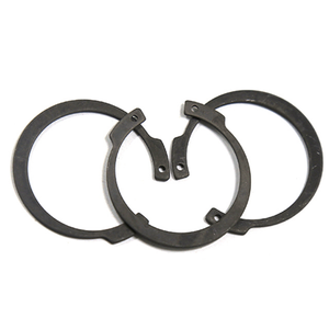 Acier à ressort 65Mn monté axialement Type A circlips élastiques noirs E pour alésages bague de retenue inverse pour trou - Product Image 2