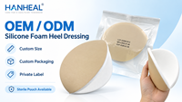 Pansement en mousse de silicone pour le talon