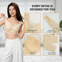 Soutien-gorge sans fil à couverture complète, grande taille, sans coutures, avec bretelles larges réglables, maintien latéral, haute performance, vente en gros