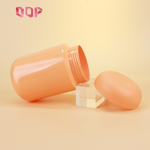 750ml Customized Orange PET <b>Plastic</b> Protein Supplement Storage Container Empty <b>Jars</b> for Protein Powder Packaging with Screw Cap - Product Image 4