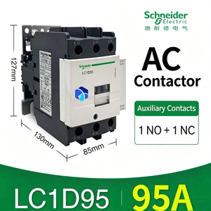คอนแทคเตอร์ AC รุ่น LC1D150M7/F7/Q7 ยี่ห้อ TeSys Deca, แบบไม่กลับทิศทาง, 150A, 100HP ที่แรงดัน 220V/230V AC, รองรับกระแสสูงสุด 100kA SCCR, 3 เฟส, 3 หน้าสัมผัสแบบ NO - Product Image 3
