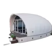 Tente Dôme de Glamping de Luxe pour Hôtel-Resort, Tente Cocon en Toile à Armature Droite pour 4-5 Personnes, Type Safari, Quatre Saisons