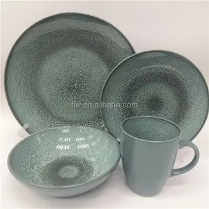 Набор посуды из керамики, Набор красочной посуды, глазурованная, реактивный цвет, для ресторана, дома, кухни, керамическая фарфоровая посуда