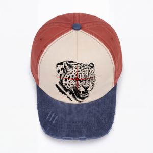 Casquette de baseball vintage 5 panneaux en coton 100% avec logo personnalisé sérigraphié, visière incurvée, lettres, réglable, unisexe, pour adulte, vente en gros - Product Image 6
