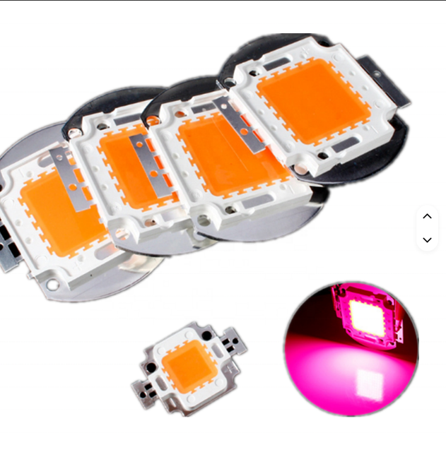 30W 40W 100W Growing Light Full Spectrum Led Chip DC12V 380NM - 840NM