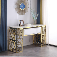 Ensemble de table basse de luxe moderne, ensemble de meuble TV et table basse fantaisie, table en marbre, meubles de salon