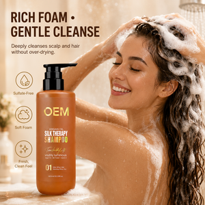 Champú de aceite de argán marroquí de limpieza profunda, sin sulfatos ni parabenos, para cabello seco, al por mayor. - Product Image 1
