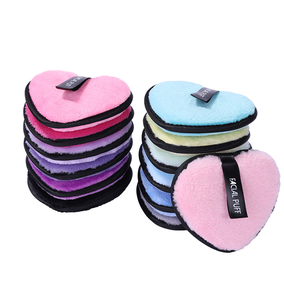 Tampons de maquillage lavables en microfibre Tampons nettoyants super doux pour le visage avec sac <span class=keywords><strong>à</strong></span> linge - Product Image 2