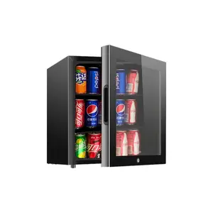 小型ミニ冷蔵庫と冷凍庫50Lホームホテル用ミニ冷蔵庫商業バーディスプレイ冷凍庫化粧品冷蔵庫
