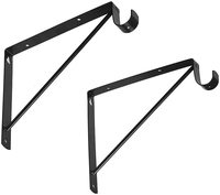 Support de fixation robuste pour tringle de penderie, support d'étagère pour organisation de placard avec crochet