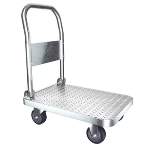 Yida YD-01 Home Express Warehouse <span class=keywords><strong>Trolley</strong></span> Cargo Truck Tragbarer Anhänger aus Edelstahl mit Allrad-Plattform struktur - Product Image 6