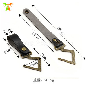 <b>S</b>-shaped wrought iron metal <b>hooks</b>, outdoor camping pot and pan <b>hooks</b>, storage racks, leather coat and hat <b>hooks</b> (no drilling - Product Image 5