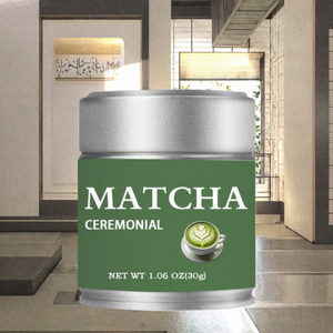 Matcha Ceremonial Green Tea Powder 30g Tinned Can Instant Tea Powder for Traditional Use - Product Image 2