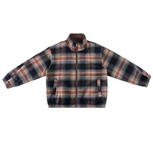 Finch Garment Custom Casual Bomber Reversible Jacket Patchwork Stand Collar Checkered Plaid Chaqueta impermeable Hombres - Product Image 3
