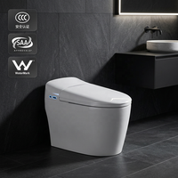 WC intelligent monobloc SAA WaterMark avec bidet intégré, siphon en S, siège chauffant, lavage féminin, massage, mode enfant, affichage LED et télécommande sans fil