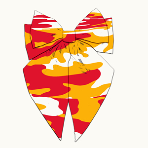 Barrette à cheveux personnalisée avec imprimé camouflage Loss Team Angeless, pour <span class=keywords><strong>fête</strong></span>, célébration, fan, décoration, barrette à cheveux en ruban pour femmes - Product Image 5