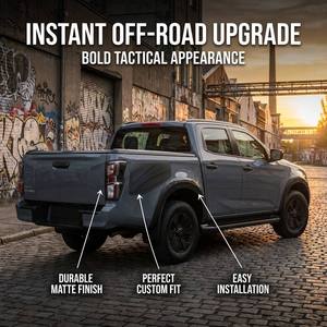 ฝาครอบถังแก๊สสำหรับ Isuzu Dmax อะไหล่ตกแต่ง<span class=keywords><strong>2021</strong></span> dmax ฝาครอบ2WD สีดำด้าน - Product Image 4