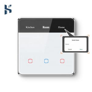 Interruptor de Luz Inteligente Estándar Europeo, Control Remoto por Aplicación, Pantalla LED con Nombre, Panel Táctil de Vidrio, Compatible con Tuya, ZigBee, <span class=keywords><strong>Alexa</strong></span>, Temporizador - Product Image 6
