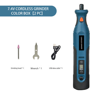 מטחנה זוויתית תעשייתית 7.4V בעלת הספק גבוה עם סוללת ליתיום נטענת, 12 מהירויות, צג דיגיטלי, מנוע ליבה נחושת לחיתוך - Product Image 6