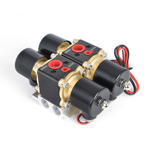 Válvula Solenoide de Colector de Doble Estación para Suspensión Neumática de Automóviles, Universal, DC12V, 200PSI, 4 - Product Image 3