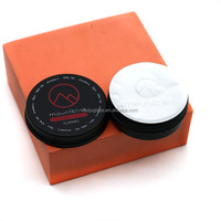 Savon noir en aluminium de 30 ml 50 ml Boîte de stockage de crème en étain Gummies Lotion Fabrication de bougies Pot de stockage Boîtes en métal avec feuille d'aluminium