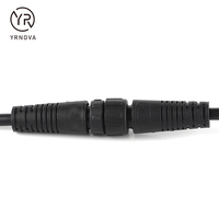 Connecteur de câble d'alimentation YRNOVA M12 IP67 étanche 2A 250V, 3 broches circulaires en cuivre, boîtier ABS/Nylon, mâle/femelle, pour éclairage LED