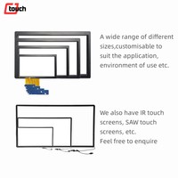 Écran tactile LCD multi-systèmes OEM ODM de 32 pouces HD avec film capacitif transparent PCAP, résistant à la poussière et à l'eau
