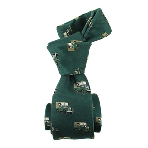 Corbata de seda 100% tejida jacquard para hombre, hecha a mano, estilo vintage, delgada, verde, personalizada, para SUV, venta al por mayor - Product Image 1