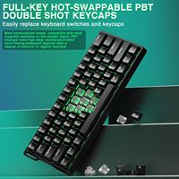 Teclado Gaming Magnético con Cable AULA WIN60 HE, Intercambiable en Caliente, Frecuencia de Sondeo de 8000 Hz, Modo de Activación Ajustable, Disparo Rápido, RGB