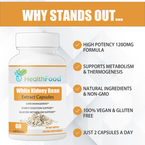 Factory Direct White Kidney Bean Extract Capsule Digestion Support Metabolism Boost <b>Supplement</b> Herbal Formula Slimming Capsules - Product Image 4